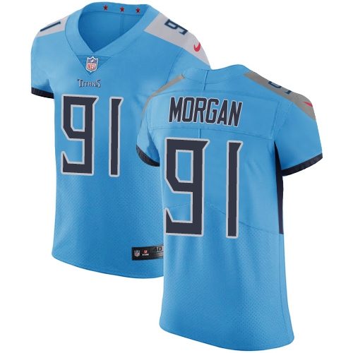 Nike Titans #91 Derrick Morgan Light Blue Team Color Men's Stitched NFL Vapor Untouchable Elite Jersey Nike Titans #91 Derrick Morgan Light Blue Team Color Men's Stitched NFL Vapor Untouchable Elite Jersey