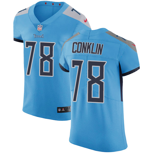 Nike Titans #78 Jack Conklin Light Blue Team Color Men's Stitched NFL Vapor Untouchable Elite Jersey Nike Titans #78 Jack Conklin Light Blue Team Color Men's Stitched NFL Vapor Untouchable Elite Jersey