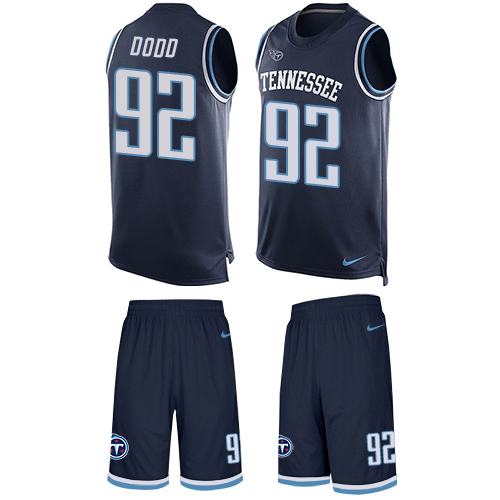 Nike Titans #92 Kevin Dodd Navy Blue Alternate Men's Stitched NFL Limited Tank Top Suit Jersey
