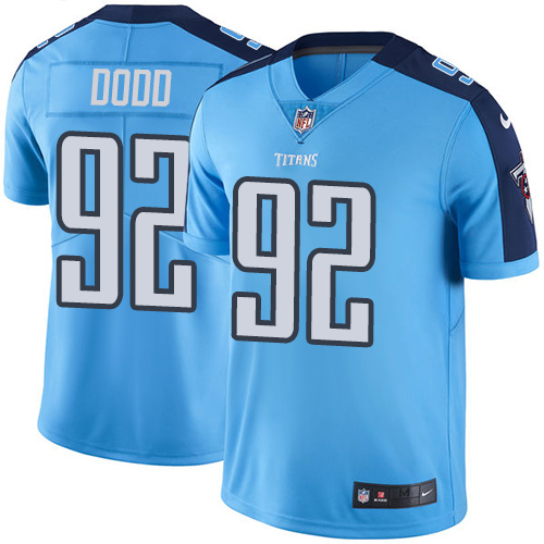 Nike Titans #92 Kevin Dodd Light Blue Men's Stitched NFL Limited Rush Jersey