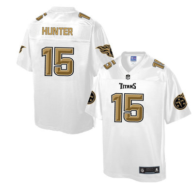 Nike Titans #15 Hunter White Men's NFL Pro Line Fashion Elite Jersey