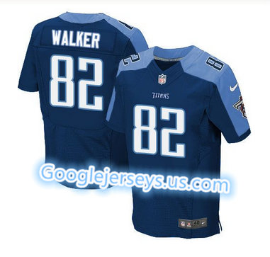 Nike Tennessee Titans #82 Delanie Walker Navy Blue Alternate Men's Stitched NFL Elite Jersey Nike Tennessee Titans #82 Delanie Walker Navy Blue Alternate Men's Stitched NFL Elite Jersey