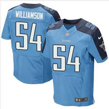 Nike Tennessee Titans #54 Avery Williamson Light Blue Team Color Men's Stitched NFL Elite Jersey