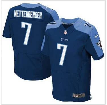 Nike Tennessee Titans #7 Zach Mettenberger Navy Blue Alternate Men's Stitched NFL Elite Jersey
