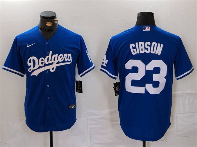 Men's Los Angeles Dodgers #23 Kirk Gibson Blue Cool Base Stitched Baseball Jersey Men's Los Angeles Dodgers #23 Kirk Gibson Blue Cool Base Stitched Baseball Jersey
