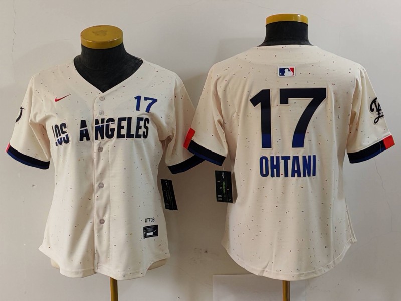 Women's Los Angeles Dodgers #7 Julio Urías Cream Stitched Baseball Jersey2