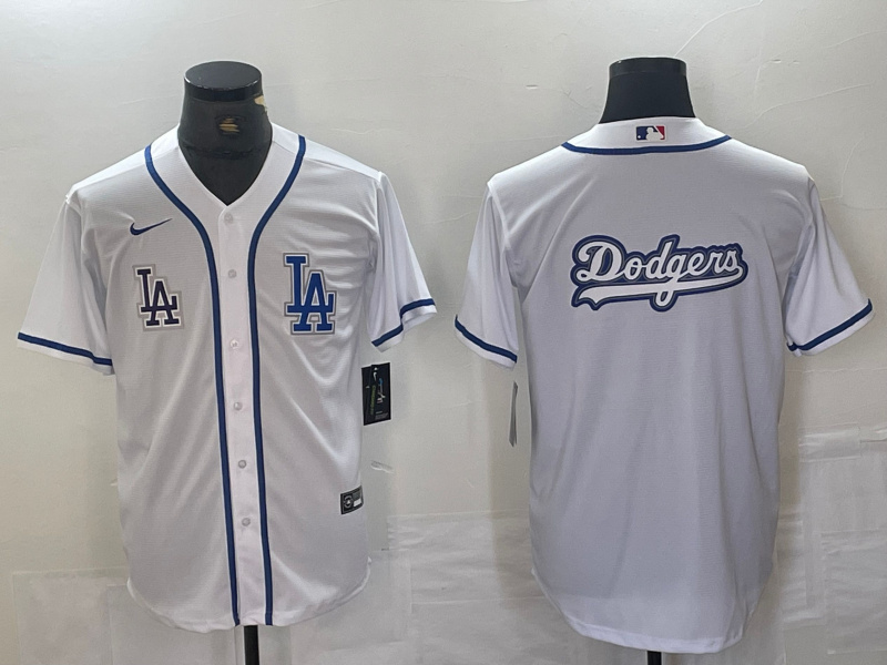 Men's Los Angeles Dodgers Gig logo White Cool Base Stitched Baseball Jersey 4 Men's Los Angeles Dodgers Gig logo White Cool Base Stitched Baseball Jersey 4