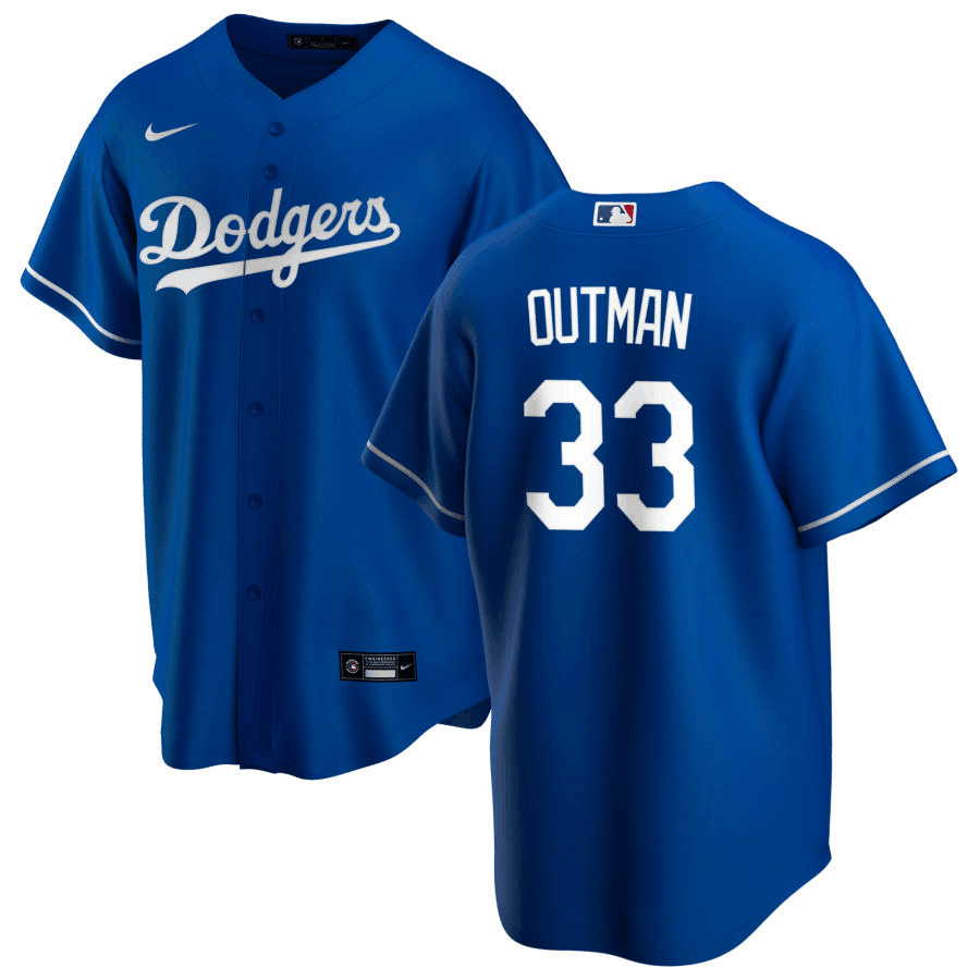 Men's Los Angeles Dodgers #33 James Outman Vargas Grey Cool Base Stitched Baseball Jersey (2) Men's Los Angeles Dodgers #33 James Outman Vargas Grey Cool Base Stitched Baseball Jersey (2)