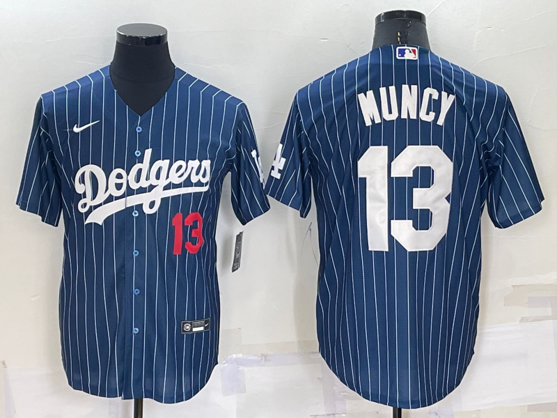 Men's Los Angeles Dodgers #13 Max Muncy Navy Cool Base Stitched Baseball JerseyS Men's Los Angeles Dodgers #13 Max Muncy Navy Cool Base Stitched Baseball JerseyS