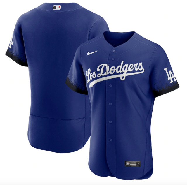 Men's Los Angeles Dodgers unveil Nike City Connect Blank Jersey Men's Los Angeles Dodgers unveil Nike City Connect Blank Jersey