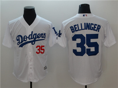 Dodgers #35 Cody Bellinger White Cool Base Jersey