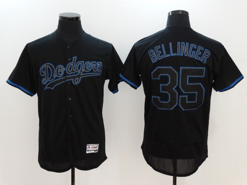 Dodgers #35 Cody Bellinger Black Flexbase Authentic Men's Stitched MLB Jersey