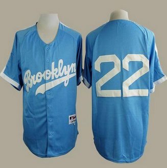 Los Angeles Dodgers #22 Clayton Kershaw Light Blue Cooperstown Stitched Baseball jersey