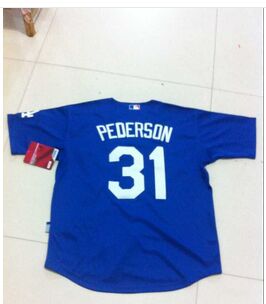 Los Angeles Dodgers#31 Pederson Majestic Authentic BLUE Jersey Los Angeles Dodgers#31 Pederson Majestic Authentic BLUE Jersey