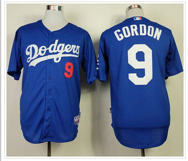 Los Angeles Dodgers #9 Dee Gordon Blue Cool Base Baseball Jersey Los Angeles Dodgers #9 Dee Gordon Blue Cool Base Baseball Jersey