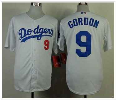 Los Angeles Dodgers #9 Dee Gordon White Cool Base Stitched Baseball Jersey Los Angeles Dodgers #9 Dee Gordon White Cool Base Stitched Baseball Jersey