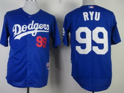 Los Angeles Dodgers 99 Hyun Jin Ryu Blue Cool Base MLB Jerseys Los Angeles Dodgers 99 Hyun Jin Ryu Blue Cool Base MLB Jerseys
