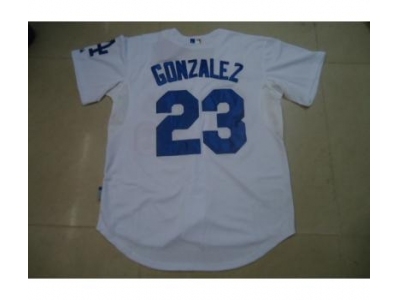 mlb jerseys los angeles dodgers #23 gonzalez white(gonzalez)