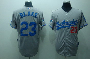 Los Angeles Dodgers 23 Blake Grey Jerseys Cool base Stitched MLB Jersey