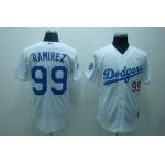 mlb los angeles dodgers #99 ramirez white(cool base) mlb los angeles dodgers #99 ramirez white(cool base)