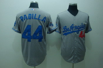 Los Angeles Dodgers 44 Padilla Grey Jerseys Cool base Stitched MLB Jersey