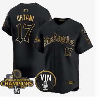 Men's Dodgers 2025 LA Gothic Style Gold Vapor Premier Limited Stitched Jersey