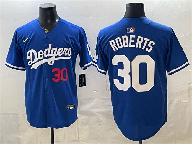 Men's Los Angeles Dodgers #30 Dave Roberts Royal 2026 Limited Stitched Baseball Jersey