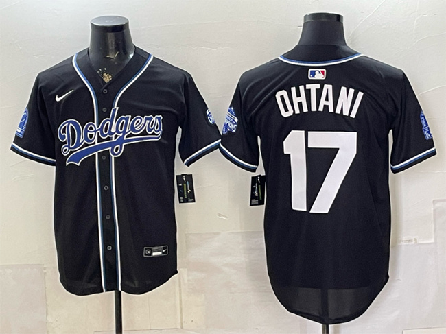 Men's Los Angeles Dodgers #17 Shohei Ohtani B2B Champs 2026 Black Out Style Vapor Limited Stitched Baseball Jersey