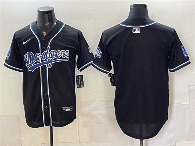 Men's Los Angeles Dodgers Blank B2B Champs 2026 Black Out Style Vapor Limited Stitched Baseball Jersey
