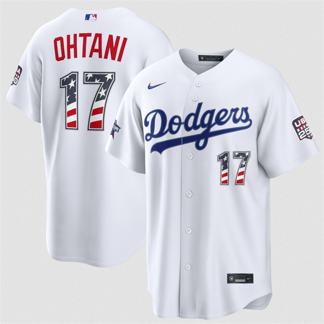 Men's Los Angeles Dodgers #17 Shohei Ohtani White 2026 All-Star Edition Stars & Stripes Stadium Pick-A-Player Stitched Baseball Jersey Men's Los Angeles Dodgers #17 Shohei Ohtani White 2026 All-Star Edition Stars & Stripes Stadium Pick-A-Player Stitched Baseball Jersey