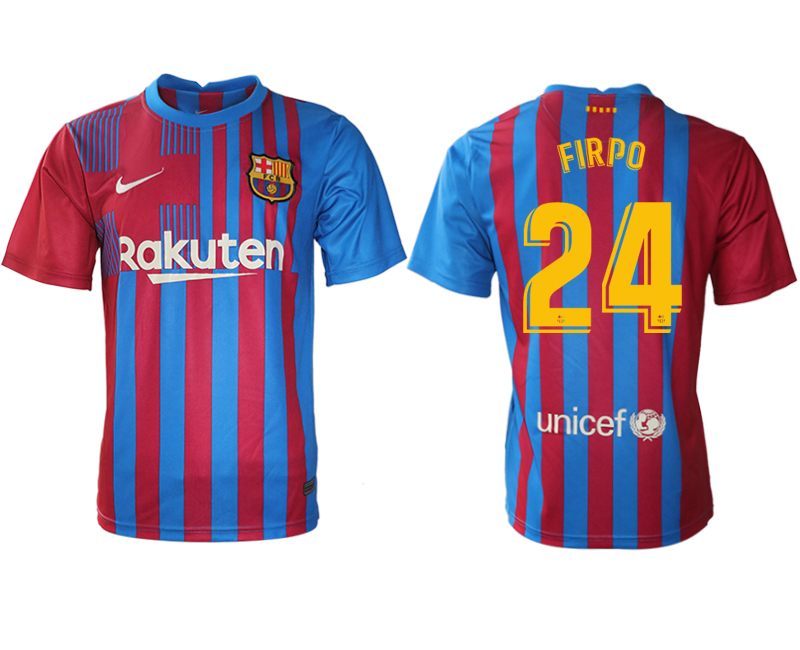 Men's Barcelona #24 Firpo home jersey