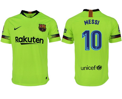 Barcelona #10 Messi Away Soccer Club Jersey