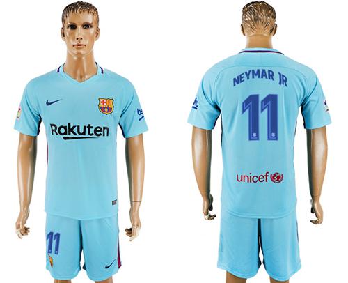 Barcelona #11 Neymar Jr Away Soccer Club Jersey
