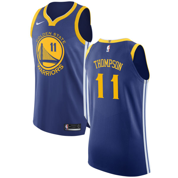 Nike Warriors #11 Klay Thompson Blue NBA Authentic Icon Edition Jersey Nike Warriors #11 Klay Thompson Blue NBA Authentic Icon Edition Jersey