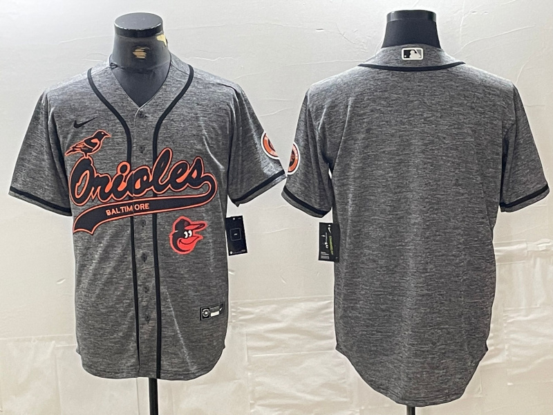 Men's Baltimore Orioles Gray Team Big Logo Cool Base Stitched Jersey 9 Men's Baltimore Orioles Gray Team Big Logo Cool Base Stitched Jersey 9