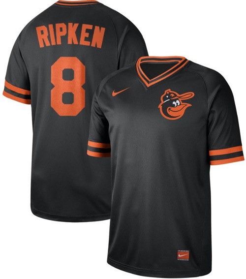 Orioles #8 Cal Ripken Black Authentic Cooperstown Collection Stitched Baseball Jersey Orioles #8 Cal Ripken Black Authentic Cooperstown Collection Stitched Baseball Jersey