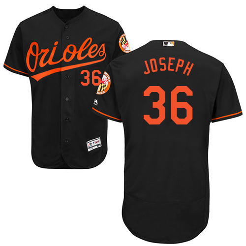 Orioles #36 Caleb Joseph Black Flexbase Authentic Collection Stitched Baseball Jersey
