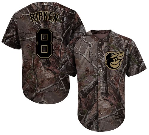 Orioles #8 Cal Ripken Camo Realtree Collection Cool Base Stitched Baseball Jersey Orioles #8 Cal Ripken Camo Realtree Collection Cool Base Stitched Baseball Jersey