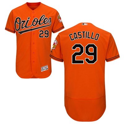 Orioles #29 Welington Castillo Orange Flexbase Authentic Collection Stitched MLB Jersey Orioles #29 Welington Castillo Orange Flexbase Authentic Collection Stitched MLB Jersey