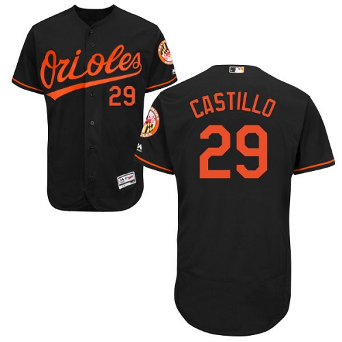 Orioles #29 Welington Castillo Black Flexbase Authentic Collection Stitched MLB Jersey Orioles #29 Welington Castillo Black Flexbase Authentic Collection Stitched MLB Jersey