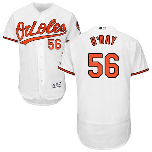 Orioles #56 Darren O'Day White Flexbase Authentic Collection Stitched MLB Jersey Orioles #56 Darren O'Day White Flexbase Authentic Collection Stitched MLB Jersey