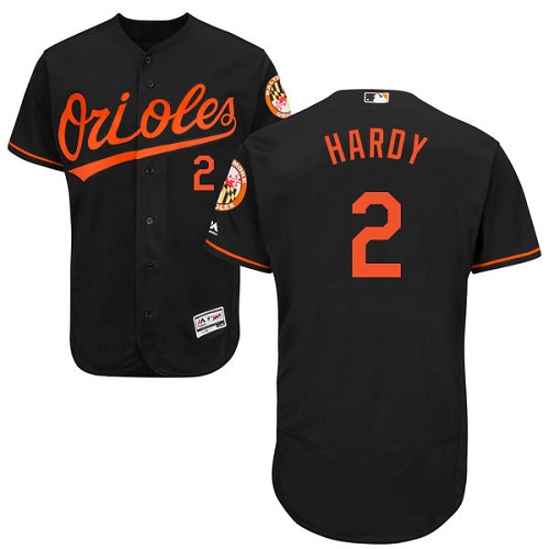 Orioles #2 J.J. Hardy Black Flexbase Authentic Collection Stitched MLB Jersey Orioles #2 J.J. Hardy Black Flexbase Authentic Collection Stitched MLB Jersey