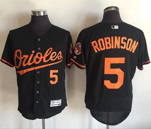 Orioles #5 Brooks Robinson Black Flexbase Authentic Collection Stitched MLB Jersey Orioles #5 Brooks Robinson Black Flexbase Authentic Collection Stitched MLB Jersey