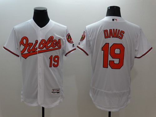 Orioles #19 Chris Davis White Flexbase Authentic Collection Stitched MLB Jersey Orioles #19 Chris Davis White Flexbase Authentic Collection Stitched MLB Jersey