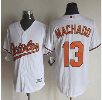 Baltimore Orioles #13 Manny Machado White New Cool Base Baseball Jersey
