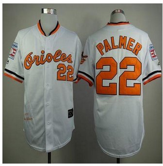 Mitchell And Ness 1970 Baltimore Orioles #22 Jim Palmer White Throwback Stitched Baseball jersey