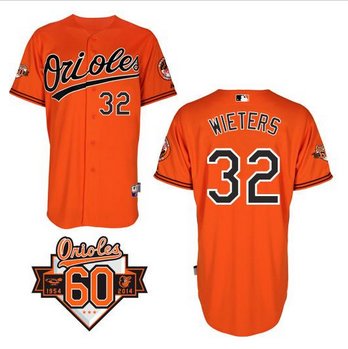 Baltimore Orioles #32 Matt Wieters Orange Cool Base Stitched Baseball Jersey