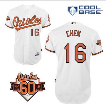 Baltimore Orioles #16 Wei-Yin Chen White Cool Base Stitched Baseball Jersey Baltimore Orioles #16 Wei-Yin Chen White Cool Base Stitched Baseball Jersey