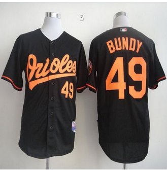 Baltimore Orioles #49 Dylan Bundy Black Cool Base Stitched Baseball Jersey