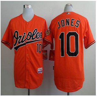 Baltimore Orioles #10 Adam Jones Orange Cool Base Stitched Baseball Jersey